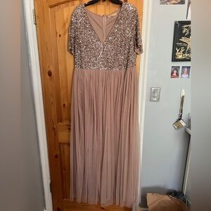 ASOS Sequin Floor Length Dress